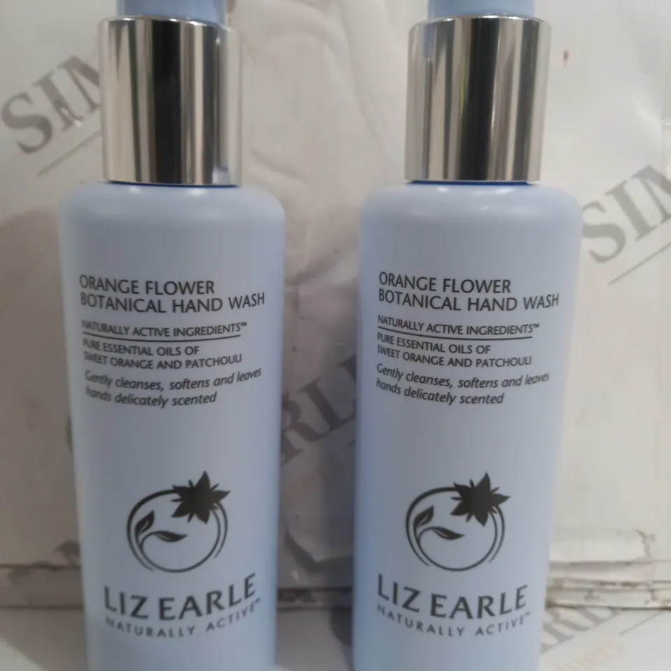 BOXED LIZ EARLE ORANGE FLOWER BOTANICAL HAND WASH