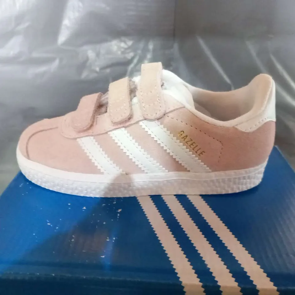 BOXED ADIDAS GAZELLE CF I PALE PINK SUEDE SIZE KIDS 7K