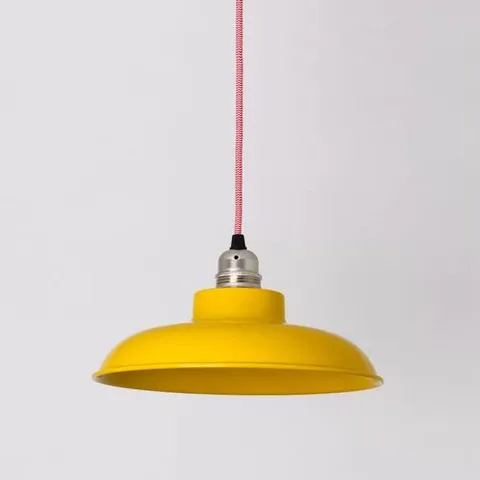 BOXED BREAKWATER BAY TALLOWICK 1-LIGHT DOME PENDANT, YELLOW