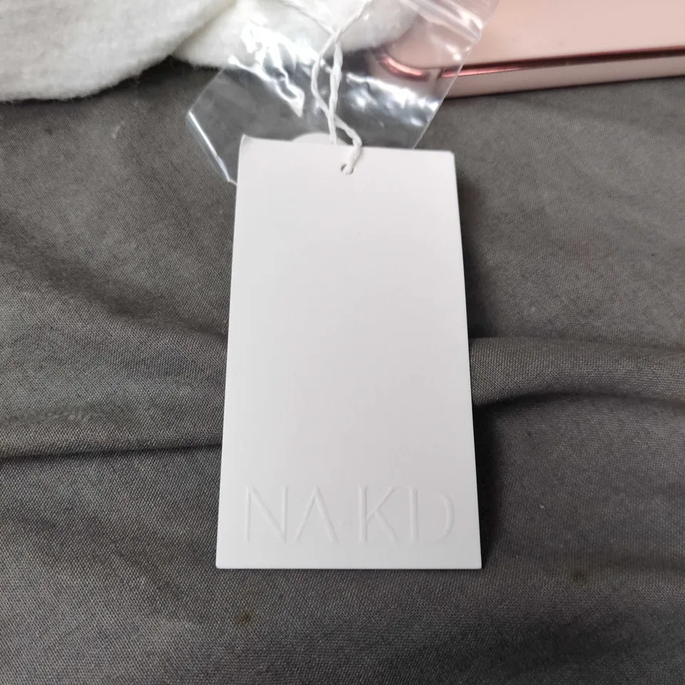 NAKID KNITTED SHORT SLEEVE CARDIGAN – OFF WHITE, SIZE S