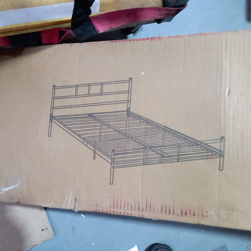 BOXED DORSET BLACK DOUBLE BED FRAME - 4FT 6 (COLLECTION ONLY)