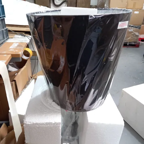 KELLY TABLE LAMP SILVER MIRROR MOSAIC FINISH FAUX SILK SHADE