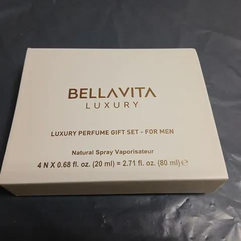BOXED BELLAVITA LUXURY PERFUME GIFT SET FOR MEN 4 X 20ML