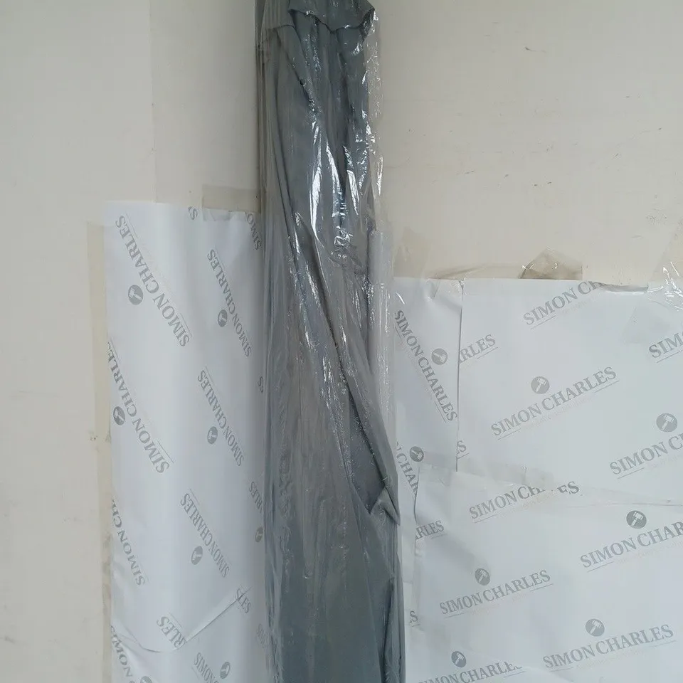 GREY 3M PARASOL WITH CRANK AND TILT