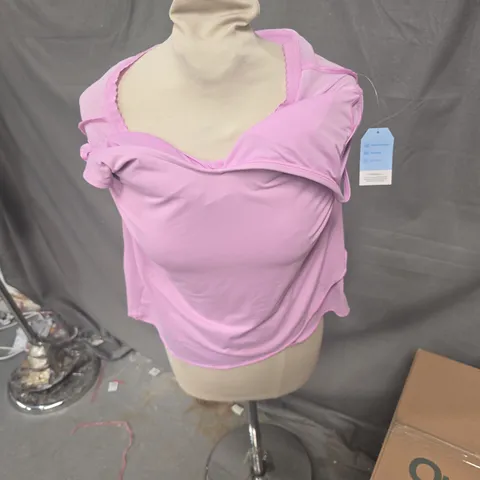 CREORA LANDS' END PINK SWIMSUIT TOP - CHLORINE RESISTANT, CREORA HIGHCLO, SIZE M
