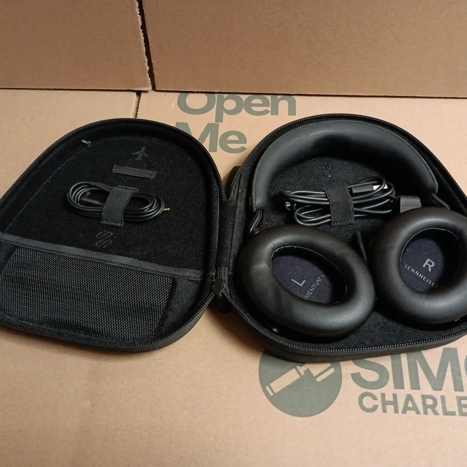 SENNHEISER MOMENTUM 4 WIRELESS OVER-EAR HEADPHONES – BLACK (WITH CASE)