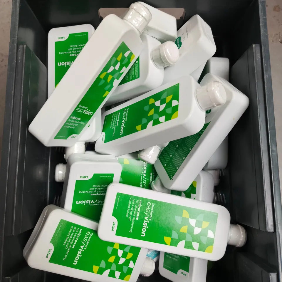 APPROXIMATELY 15 ASSORTED CONTACT LENS SOLUTION PRODUCTS - COLLECTION ONLY 