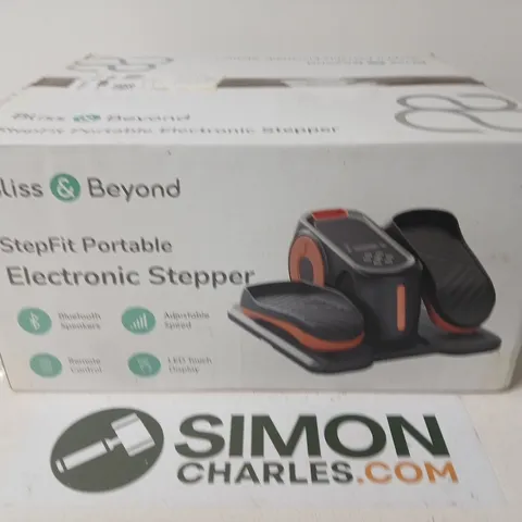 BLISS & BEYOND STEPFIT PORTABLE ELECTRONIC STEPPER – BOXED
