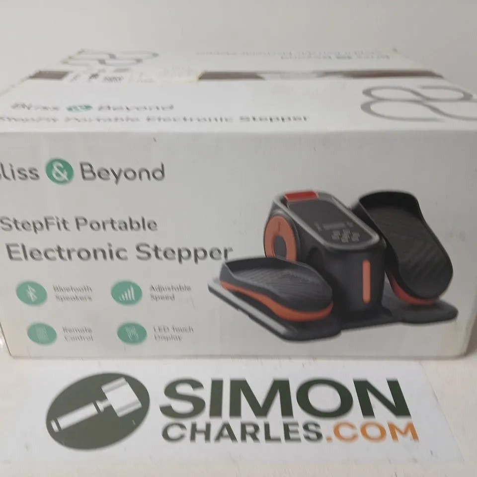 BLISS & BEYOND STEPFIT PORTABLE ELECTRONIC STEPPER – BOXED