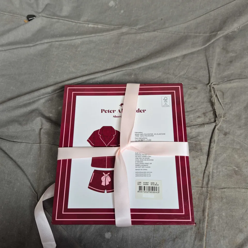 PETER ALEXANDER SHORTIE PJ SET –  BOXED WITH RIBBON