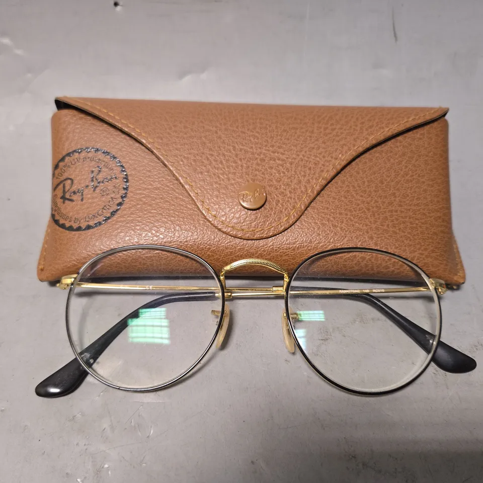 RAY BAN ROUND THIN EYEWEAR GLASSES - MAGNIFICATION UNSPECIFIED 