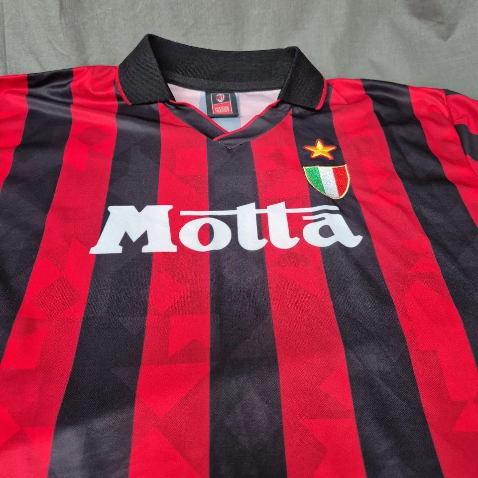 RETRO AC MILAN HOME JERSEY - SIZE LARGE