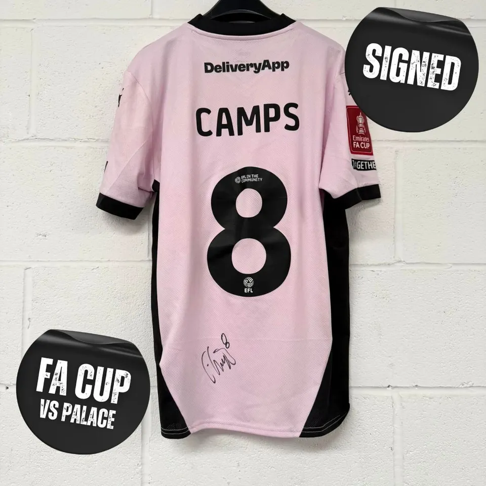 #8 - Callum Camps - FA Cup Football Shirt 24/25 - Size M - Signed