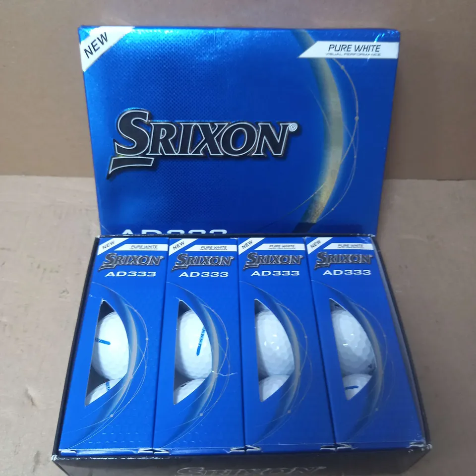 BOXED PACK OF 4 SRIXON  2024 GOLF BALLS WHITE