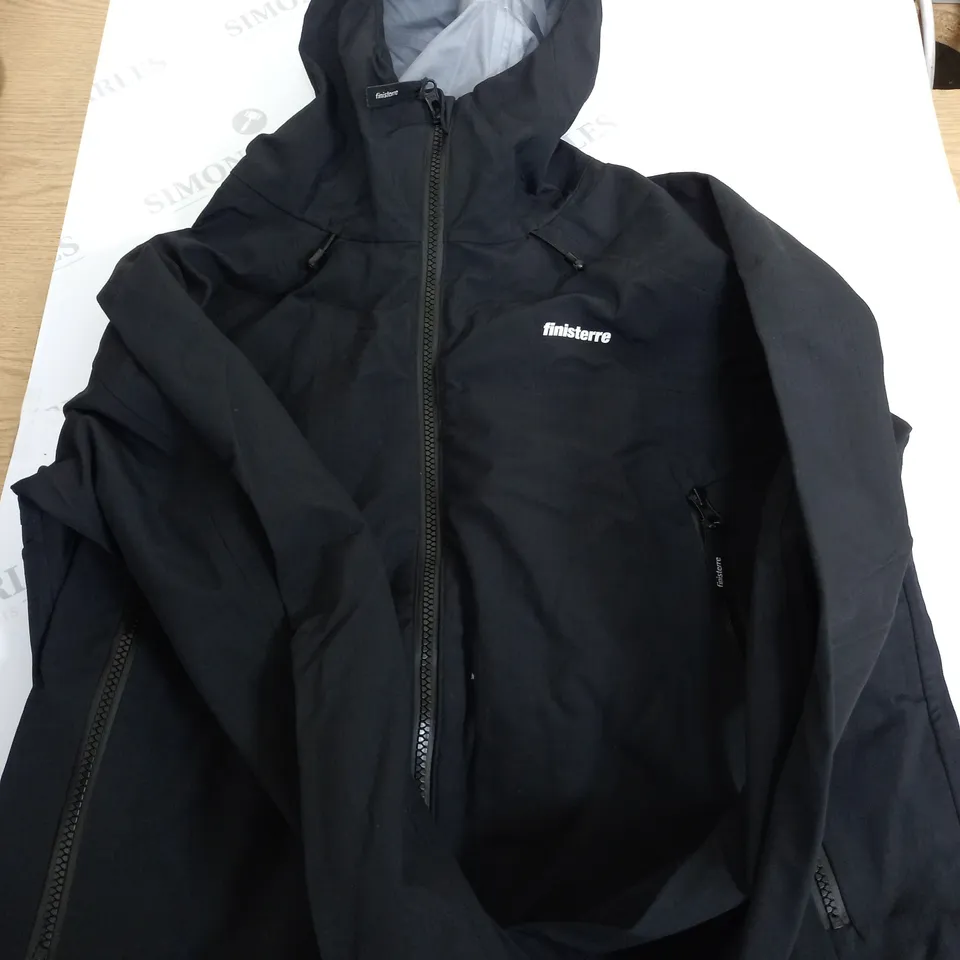 FINISTERRE BLACK RAIN COAT SIZE 10