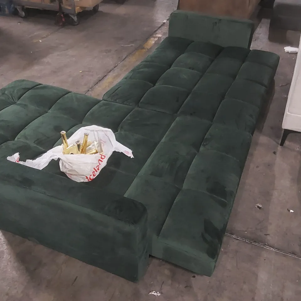 QUALITY DESIGNER SHIFLET UPHOLSTERED CORNER SOFA BED