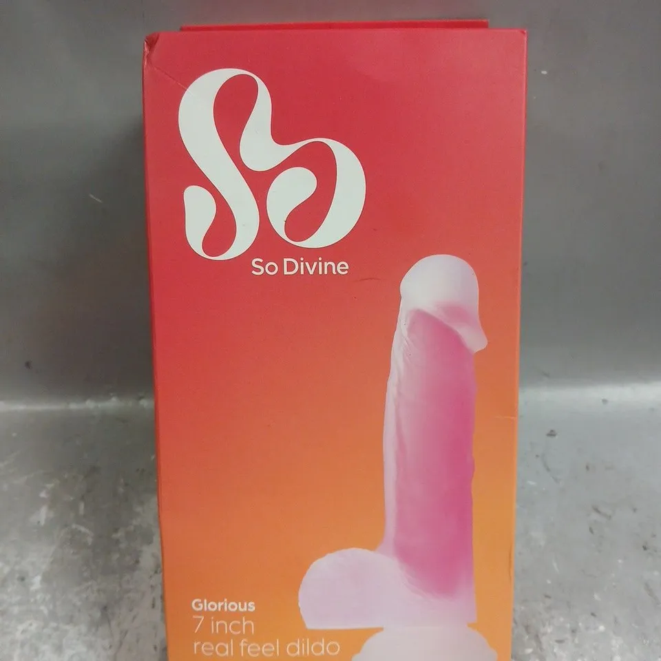 SEALED SO DIVINE GLORIUS 7" REAL FEEL DILDO