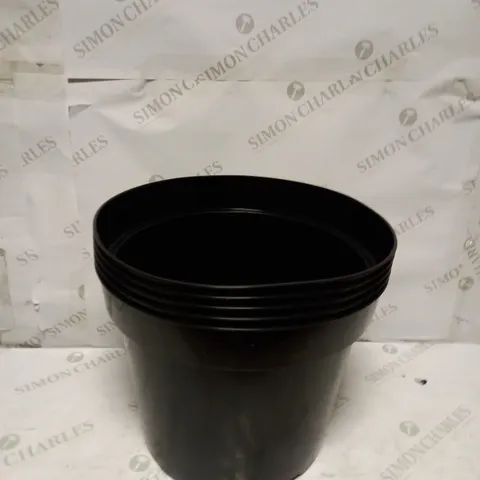SET OF 5 X HEAVY DUTY BLACK WATER BUCKETS