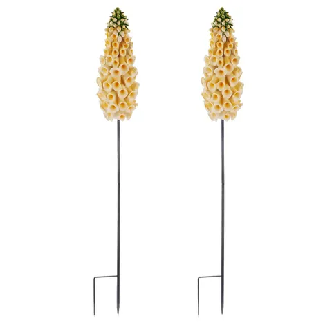 MY GARDEN STORIES SET OF 2 FOXGLOVES GARDEN STAKES