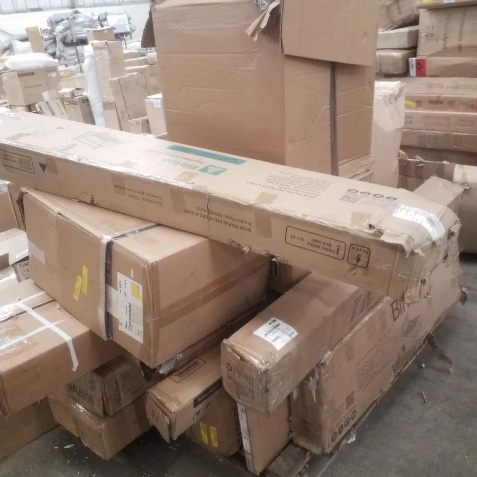 PALLET CONTAINING ASSORTED INCOMPLETE FURNITURE PARTS