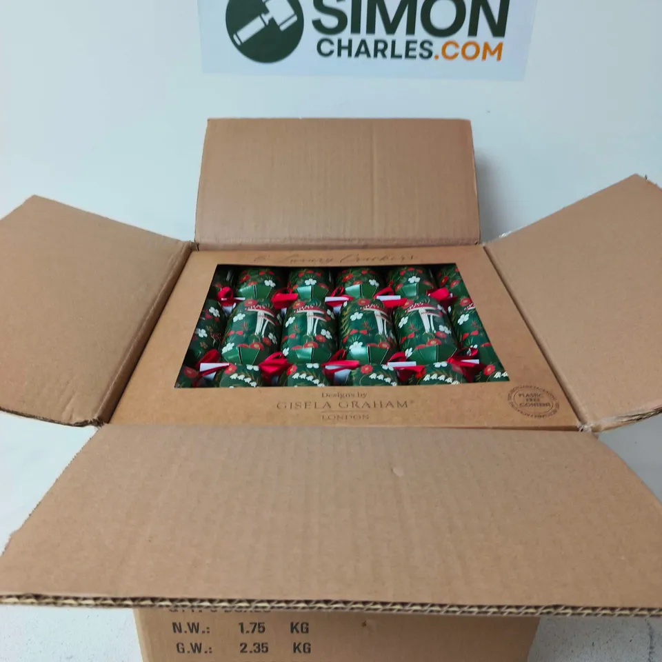 BOX OF APPROXIMATELY 36 GISELA GRAHAM LUXURY CHRISTMAS CRACKER