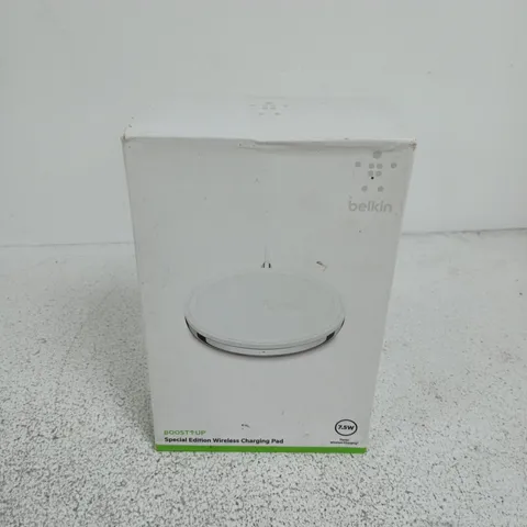 BOXED BELKIN BOOSTUP SPECIAL EDITION WIRELESS CHARGING PAD WHITE