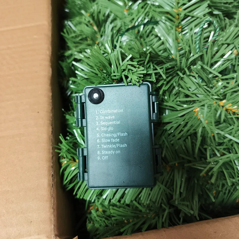 FESTIVE CHRISTMAS GARLAND DECORATION WITH CONTROL BOX