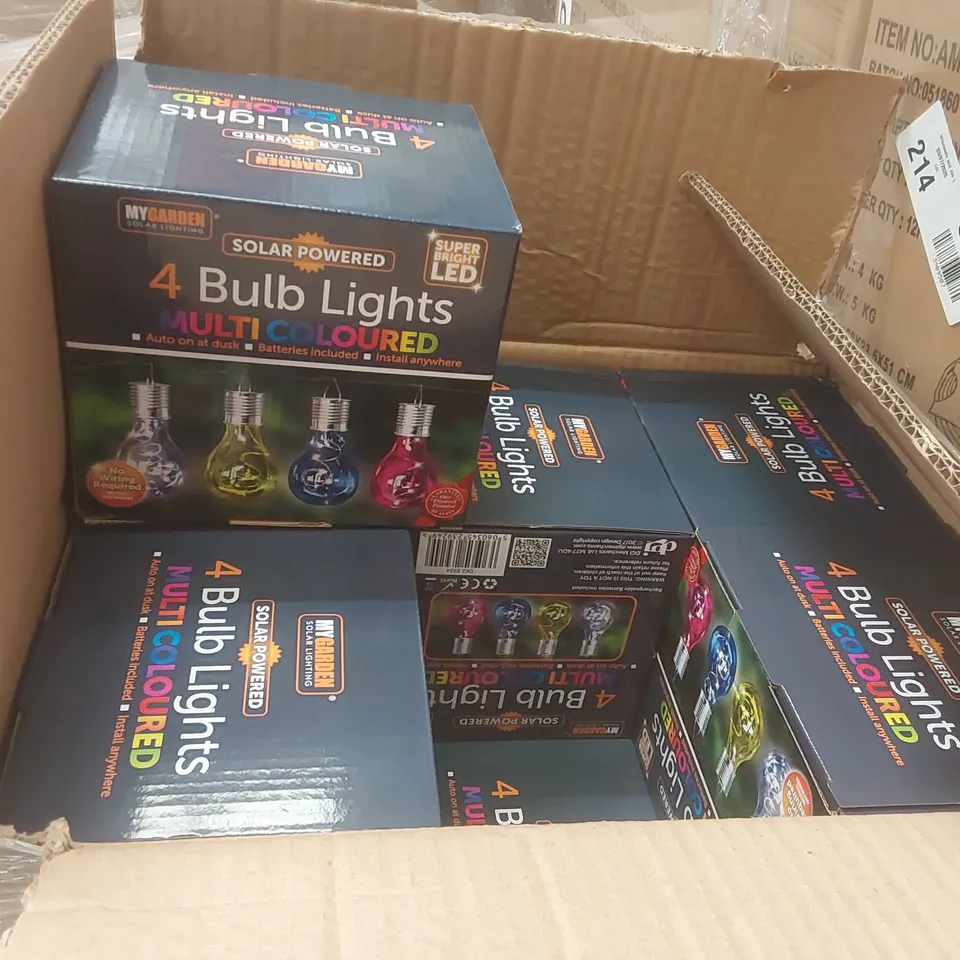 PALLET CONTAINING A VERY LARGE QUANTITY OF MULTICOLOURED 4 BULB LIGHTS, SOZALI IN THE GO SHAKER BOTTLES ECT