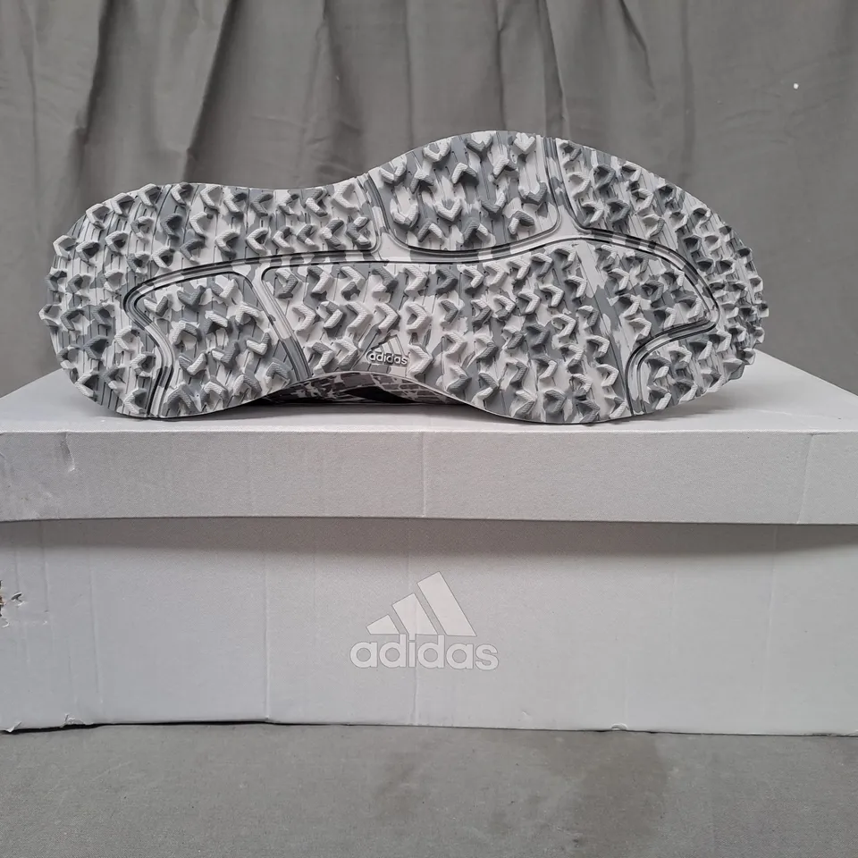 BOXED PAIR OF ADIDAS S2G SL SHOES IN GREY UK SIZE 7.5