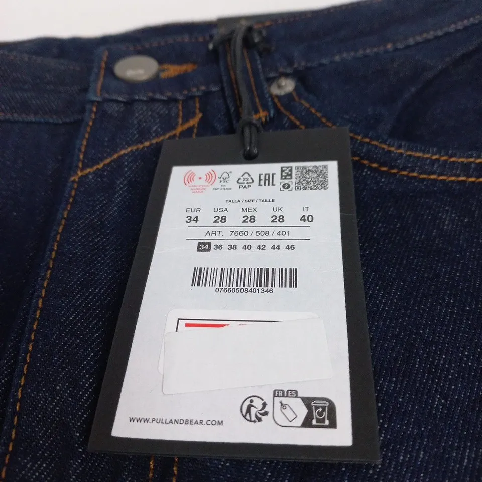 DENIM JEANS – MEN'S DARK INDIGO, EU 34 / UK 28