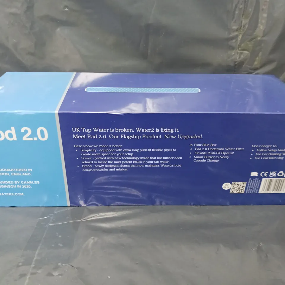 BOXED SEALED WATER2 POD 2.0 UNDERSINK WATER FILTER 