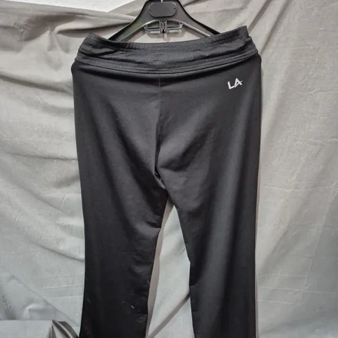 LA GEAR WOMEN'S BLACK ATHLETIC TROUSERS – UK 12