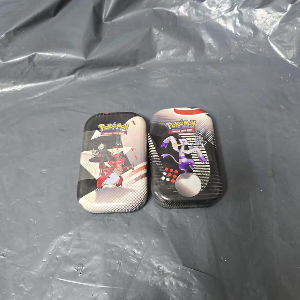 2 X POKEMAN TRADING CARD GAME TINS