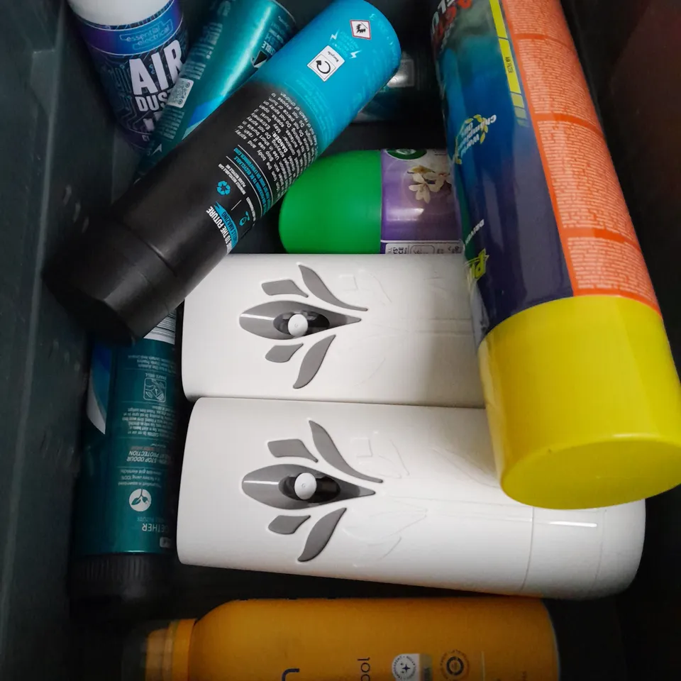 BOX OF APPROXIMATELY 15 AEROSOLS - ADIDAS - SURE - COLLECTION ONLY 