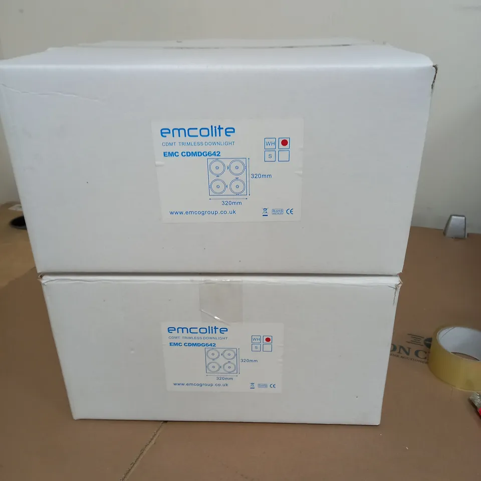LOT OF 2 EMCOLITE CDMT TRIMLESS DOWNLIGHT 