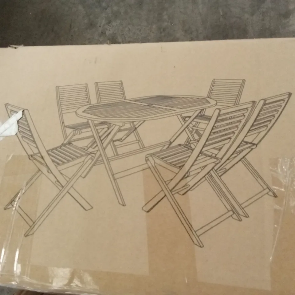 BOXED VIENNA SET OF 3 WOODEN OUTDOOR DINING CHAIRS // TABLE NOT INCLUDED