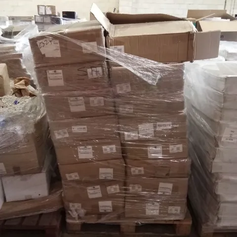 PALLET TO CONTAIN BOXED WOOD FILING CABINET/BEDSIDES ON CASTORS 