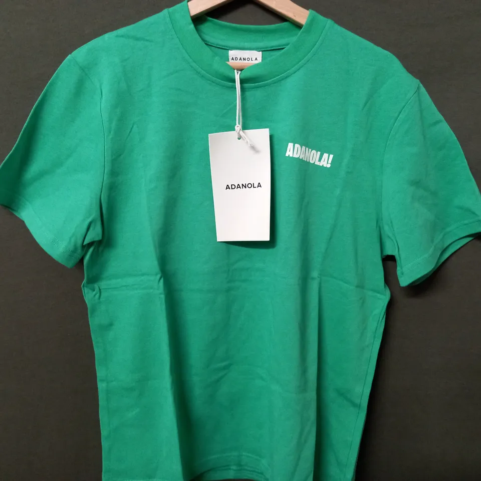 ADANOLA RESORT SPORTS SHORT SLEEVE OVERSIZED T-SHIRT IN KELLY GREEN - SMALL