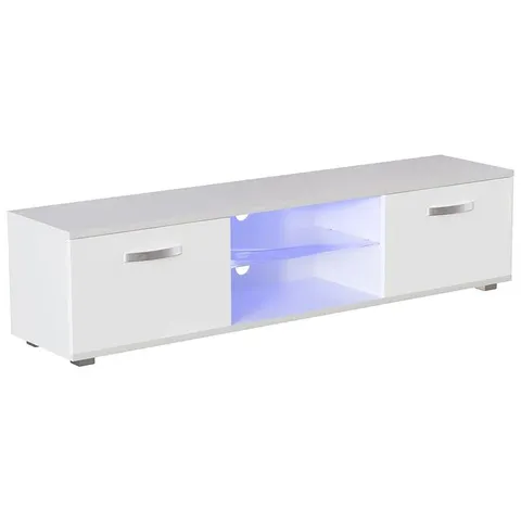 BOXED VIDA DESIGNS COSMO 2 DOOR LED TV UNIT - 160CM - WHITE