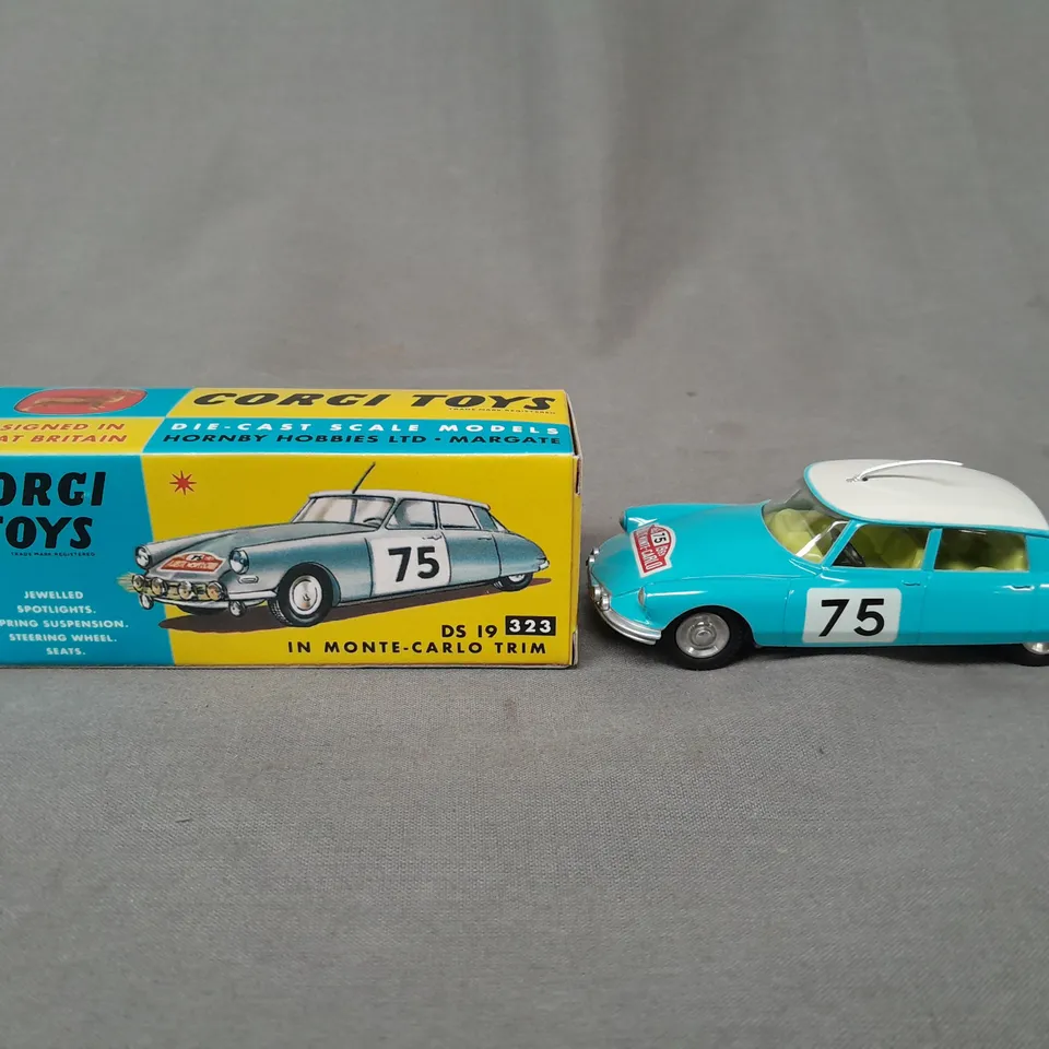 CORGI TOYS - NO 323 CITROEN DS 19 MONTE CARLO BLUE