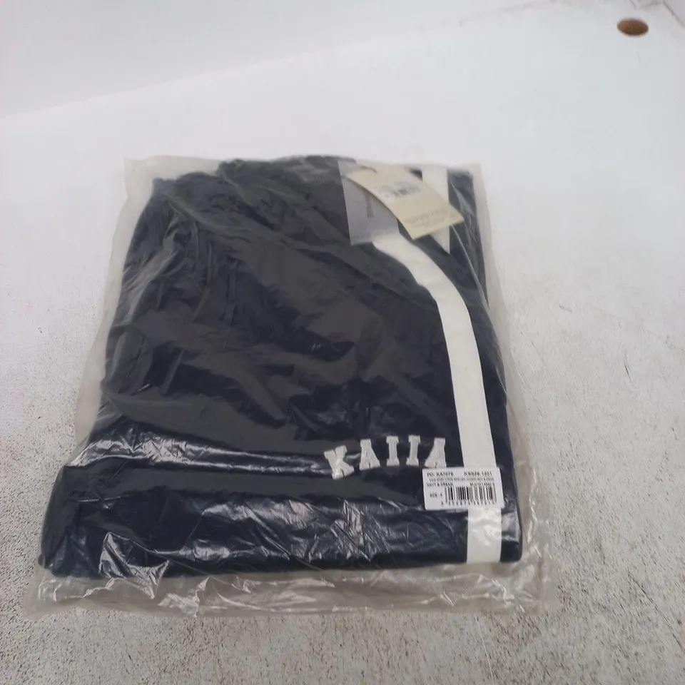 KAIIA SPORT STRIPE WIDE-LEG JOGGERS NAVY & CREAM – UK 8 (WOMAN)