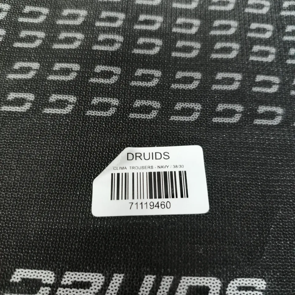 DRUIDS CLIMA TROUSERS - NAVY, UK 38/30