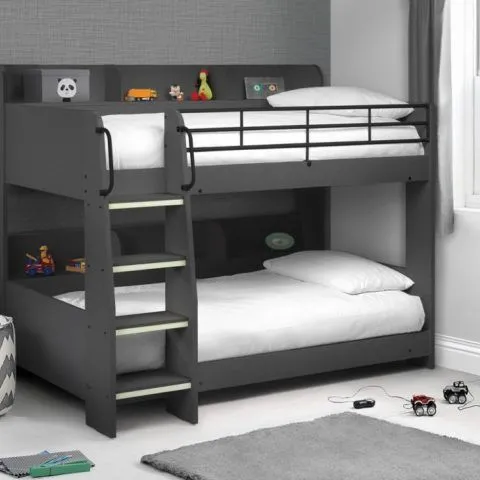 BOXED JULIAN BOWEN ORION BUNK BED - GREY (4 BOXES)