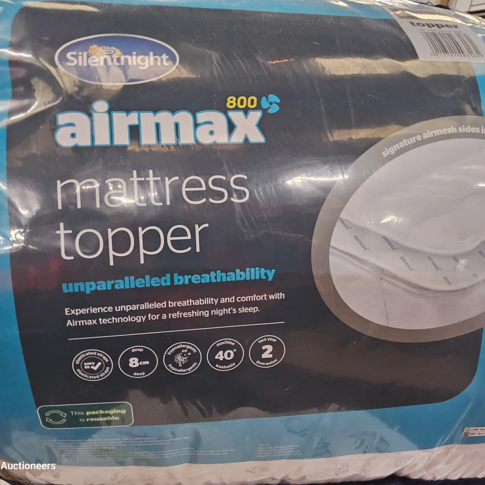 SILENTNIGHT AIRMAX 8cm THICK MATTRESS TOPPER 