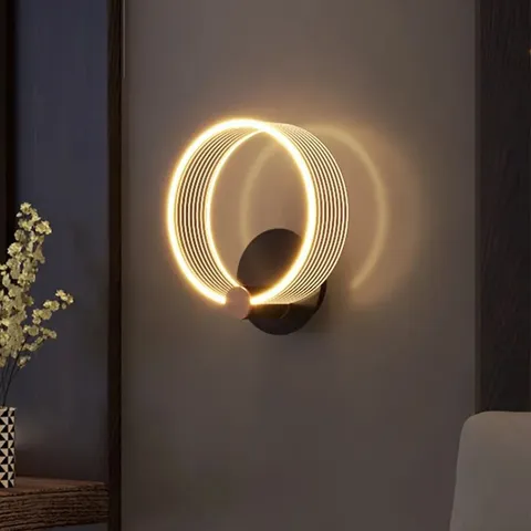BOXED BIBICA 1 LIGHT LED BLACK ARMED SCONCE (1 BOX)