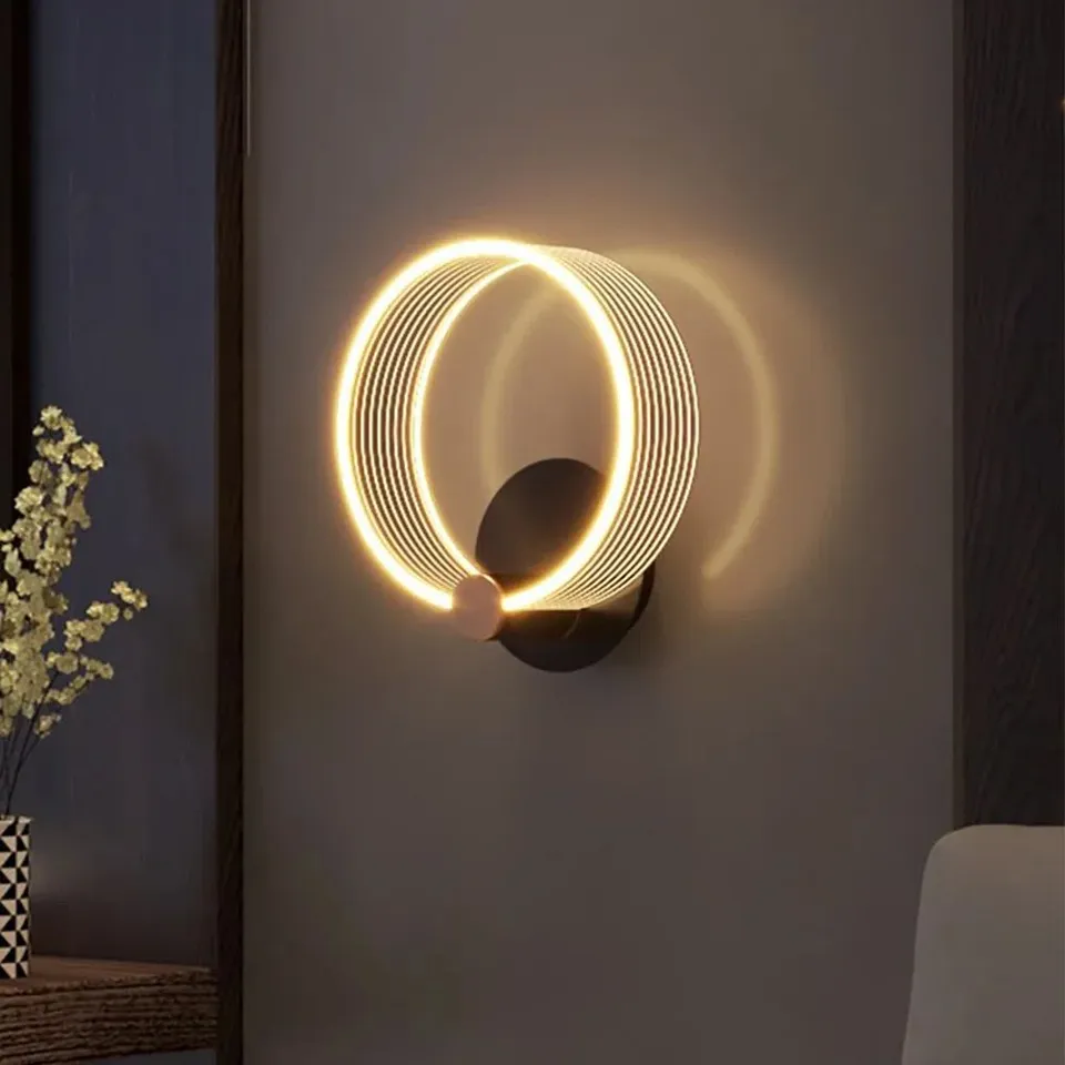 BOXED BIBICA 1 LIGHT LED BLACK ARMED SCONCE (1 BOX)