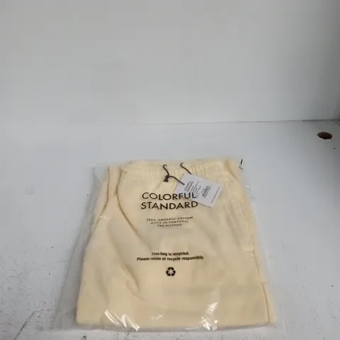 COLORFUL STANDARD ORGANIC SWEATPANTS 2.0 SOFT YELLOW MEDIUM