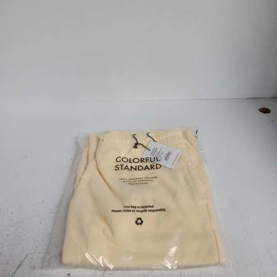 COLORFUL STANDARD ORGANIC SWEATPANTS 2.0 SOFT YELLOW MEDIUM