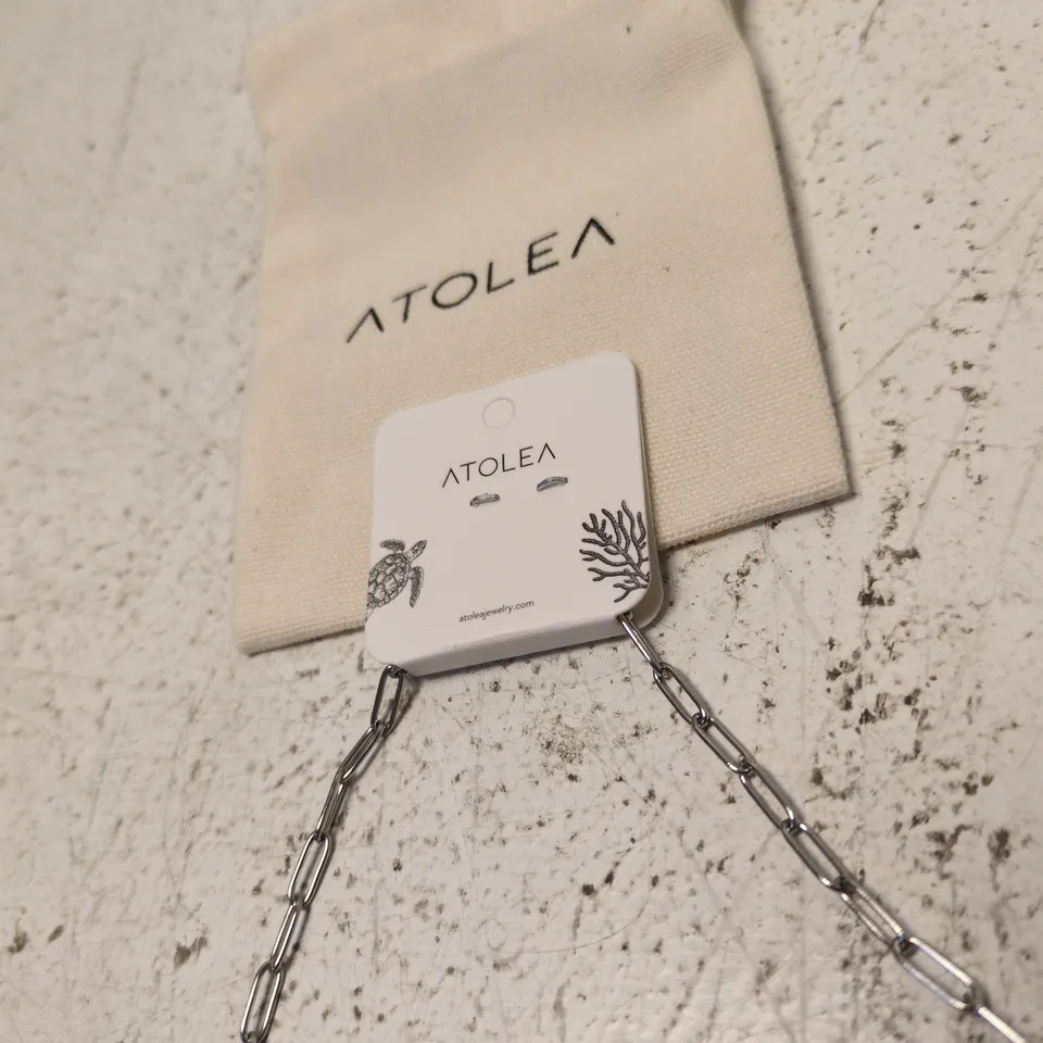 ATOLEA CHAIN NECKLACE – RECTANGULAR LINK DESIGN