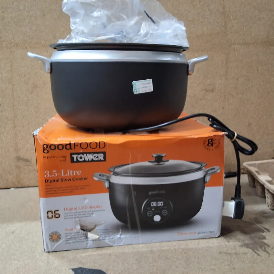 TOWER 3.5-LITRE DIGITAL SLOW COOKER GF16010 – BOXED